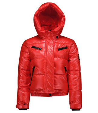 Superrebel Kidsgear Super Rebel Spicy Girls Short Down Metalic Jacket Red