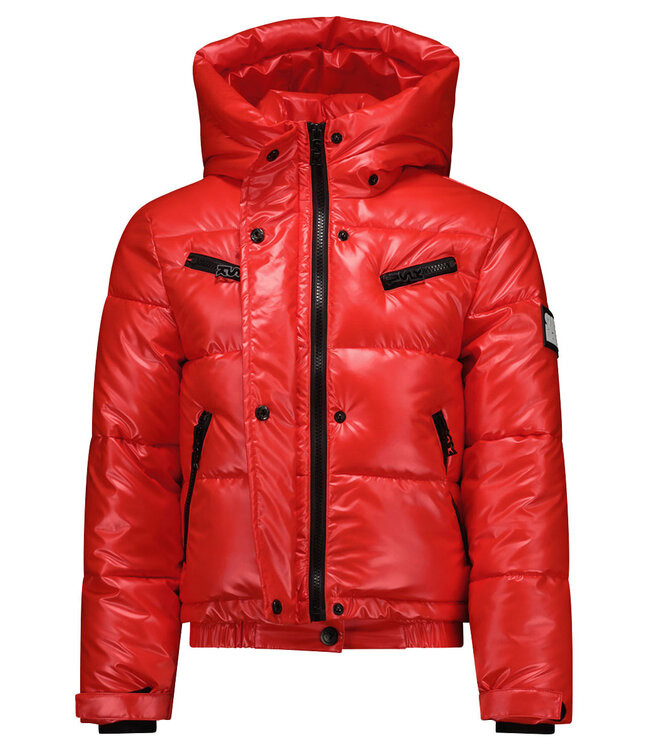 Superrebel Kidsgear Super Rebel Spicy Girls Short Down Metalic Jacket Red