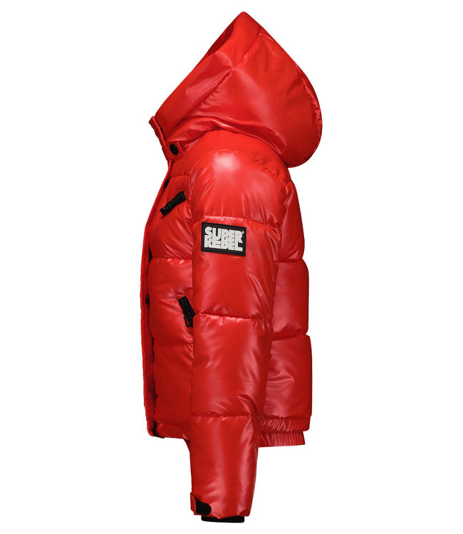 Superrebel Kidsgear Super Rebel Spicy Girls Short Down Metalic Jacket Red