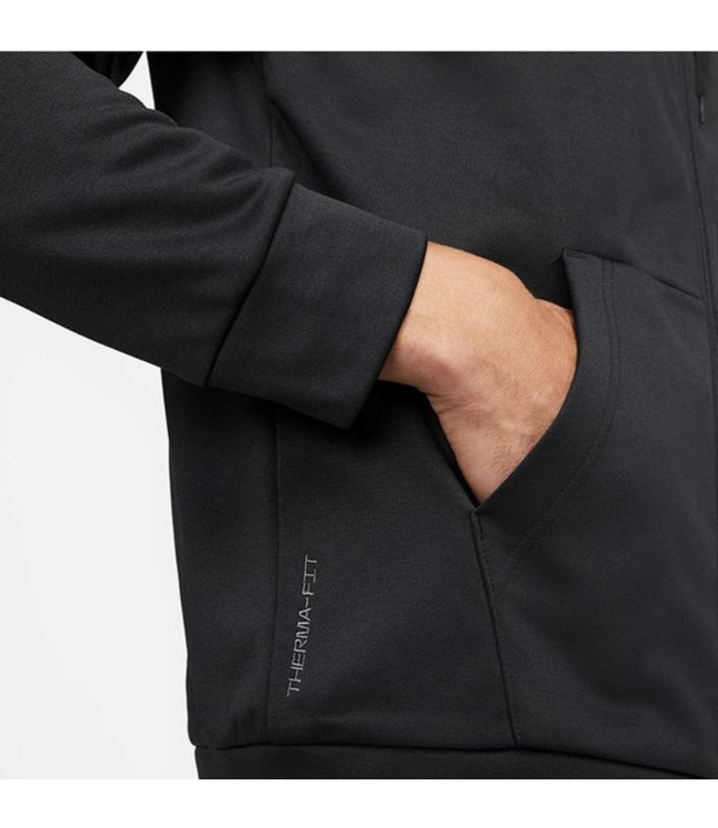 Nike Nike Men Therma Fit Fullzip Hoodie Black