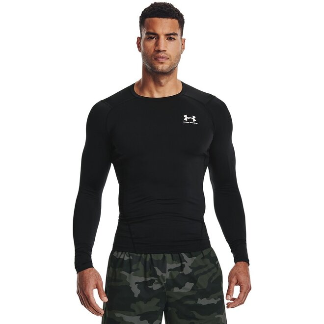 Under Armour HG Comp LS Black/White