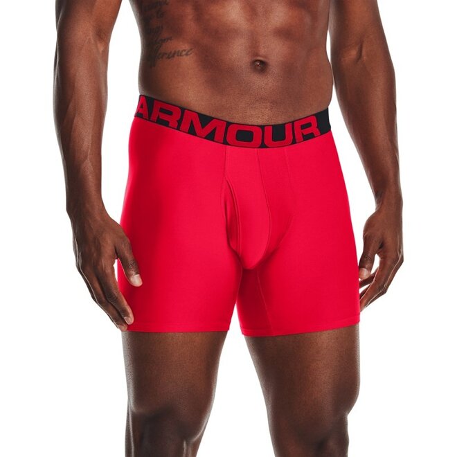 Under Armour Heren Boxer Tech 2 Pack Red/Black