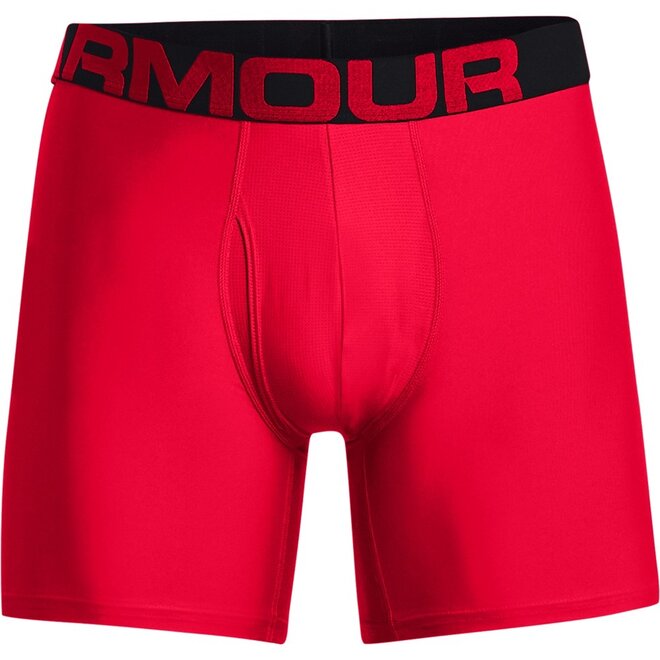 Under Armour Heren Boxer Tech 2 Pack Red/Black