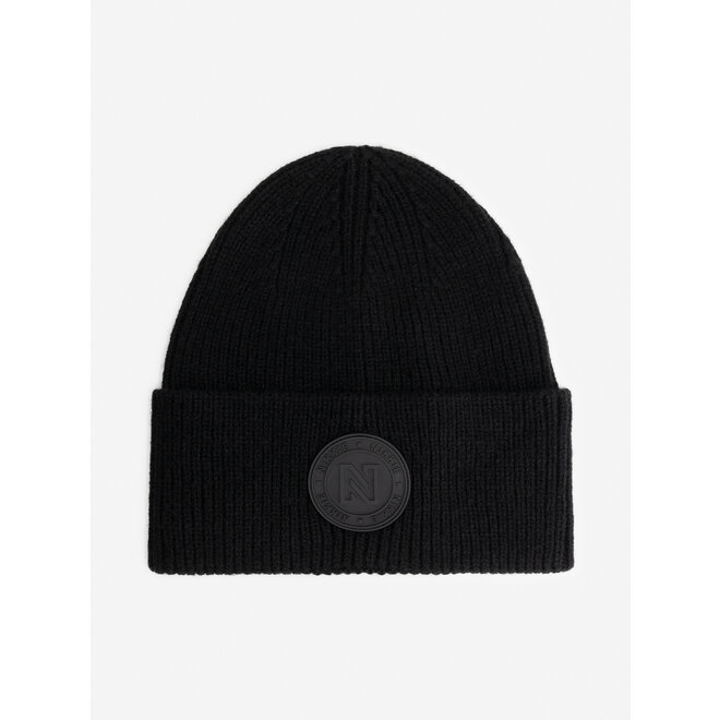 NIKKIE Round Patch Beanie One Size