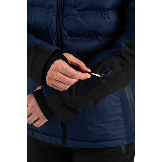 Falcon Heren Kane Ski Jacket Deep Navy Blue