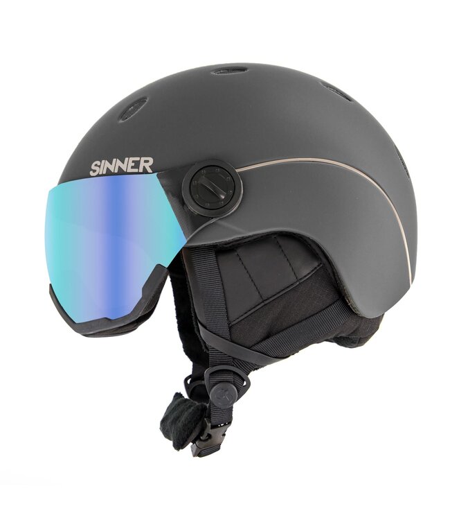 Sinner Sinner Ski Helm Titan Visor Matte Dark Grey