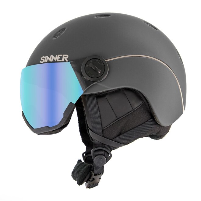 Sinner Ski Helm Titan Visor Matte Dark Grey