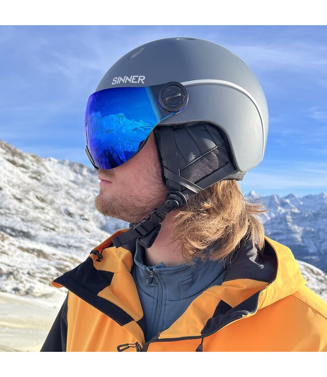 Sinner Sinner Ski Helm Titan Visor Matte Dark Grey