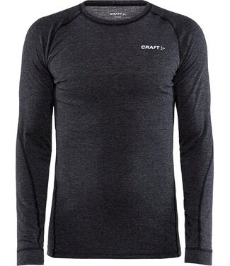 Craft CRAFT Core Wool Merino LS Tee Heren Black Melange