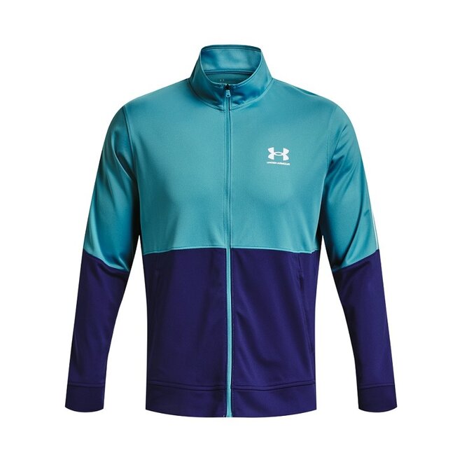 Under Armour Pique Track Jacket-Glacier Blue / Navy