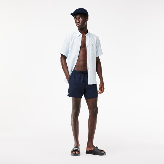 Lacoste Heren 1HM1 Swimming Trunks 01 Navy/Green