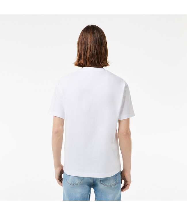 Lacoste Lacoste Heren Men T-shirt 1HT1 01 White