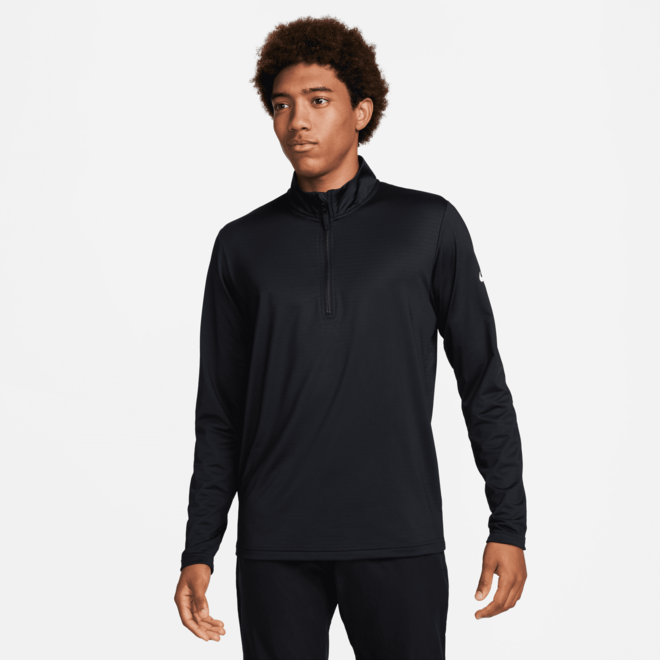 Nike Heren DriFit Victory 1/2 Zip Top Black