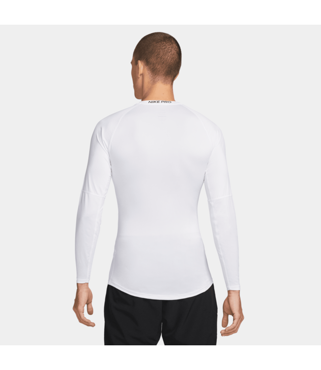 Nike Nike Heren DriFit Tight Top Longsleeve White