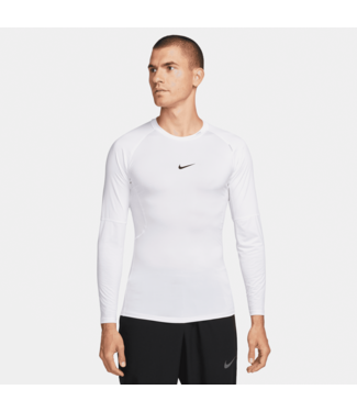 Nike Nike Heren DriFit Tight Top Longsleeve White