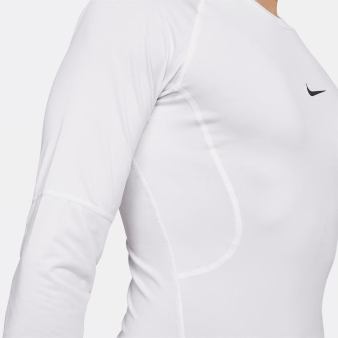 Nike Heren DriFit Tight Top Longsleeve White