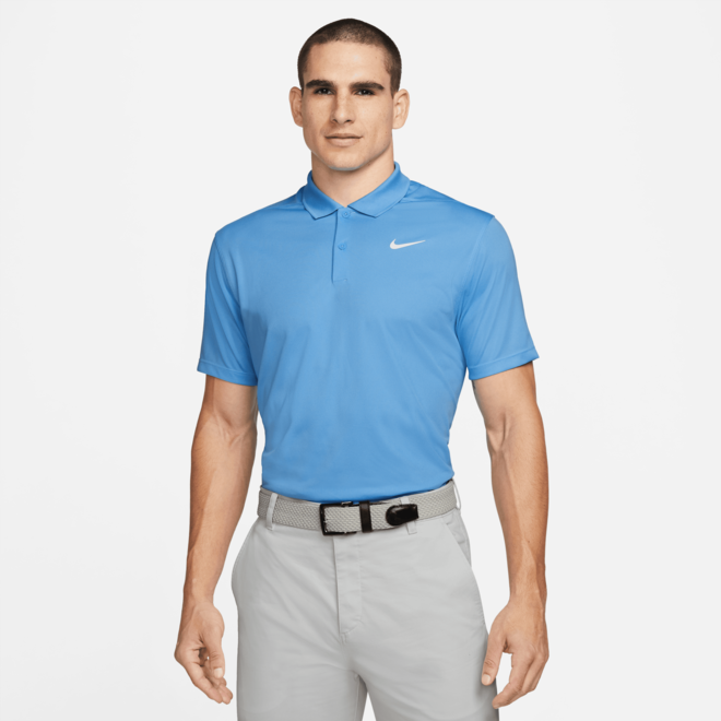 Nike Heren DriFit Victory Solid Polo Univ Blue