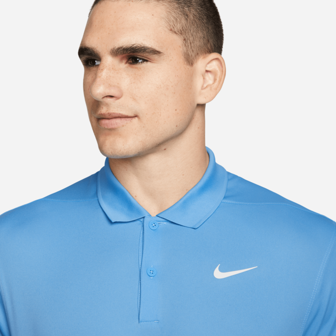 Nike Heren DriFit Victory Solid Polo Univ Blue