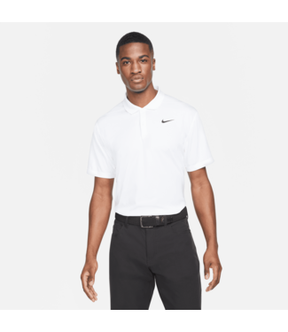 Nike Nike Heren DriFit Victory Solid Golf Polo Wit