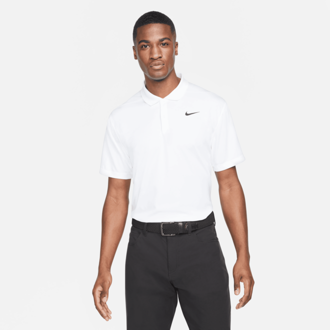 Nike Heren DriFit Victory Solid Polo White