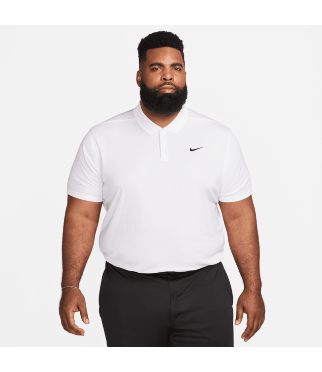 Nike Nike Heren DriFit Victory Solid Golf Polo Wit