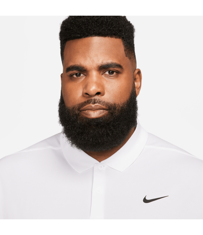 Nike Nike Heren DriFit Victory Solid Golf Polo Wit