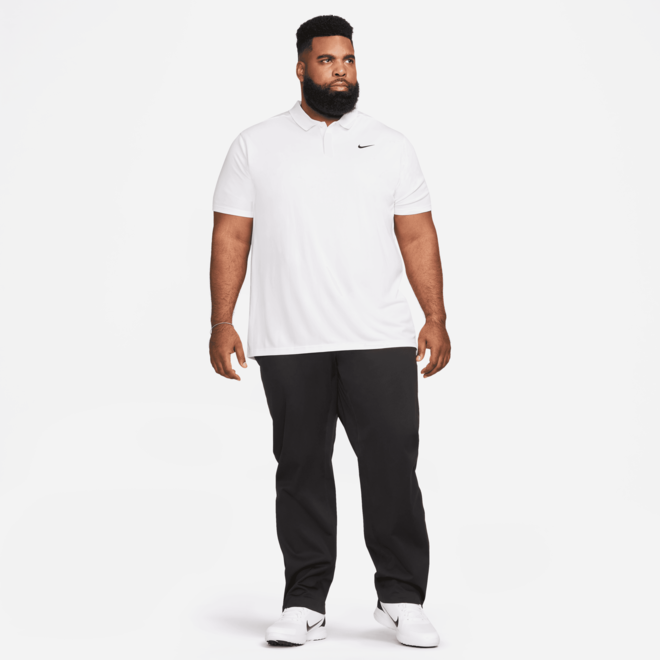 Nike Heren DriFit Victory Solid Polo White