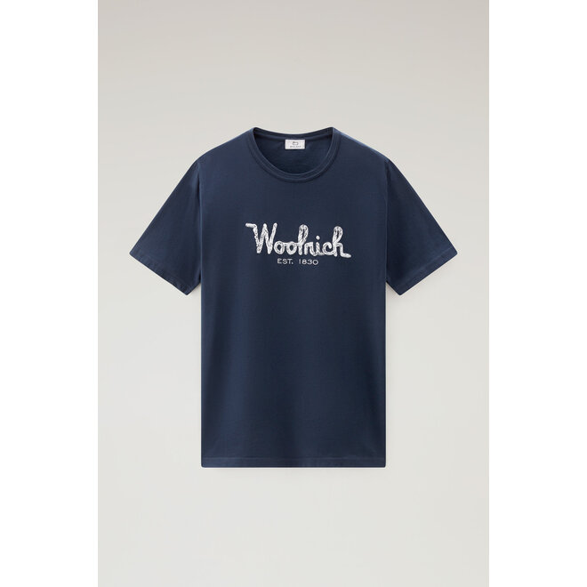 Woolrich Heren Embroidered Logo T-Shirt