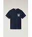 Woolrich Woolrich Heren Flag T-Shirt Melton Blue