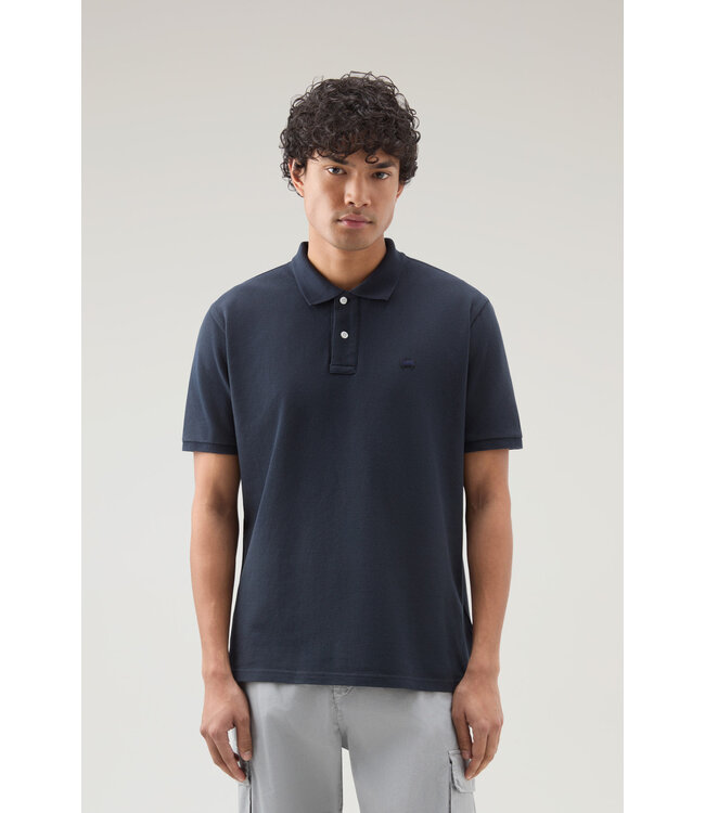 Woolrich Woolrich Heren Classic American Polo Melton Blue