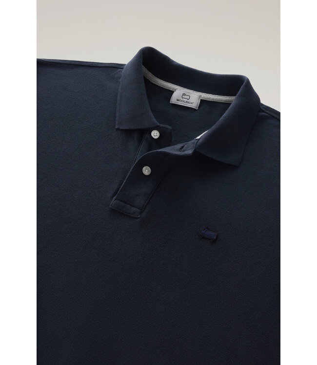 Woolrich Woolrich Heren Classic American Polo Melton Blue