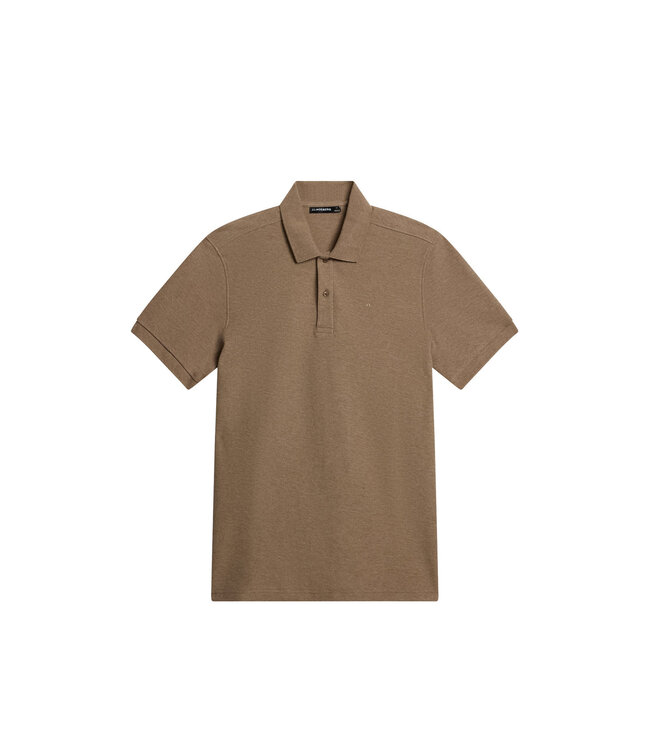 J. Lindeberg J.lindeberg Men Troy Polo Shirt Batik Khaki Melange