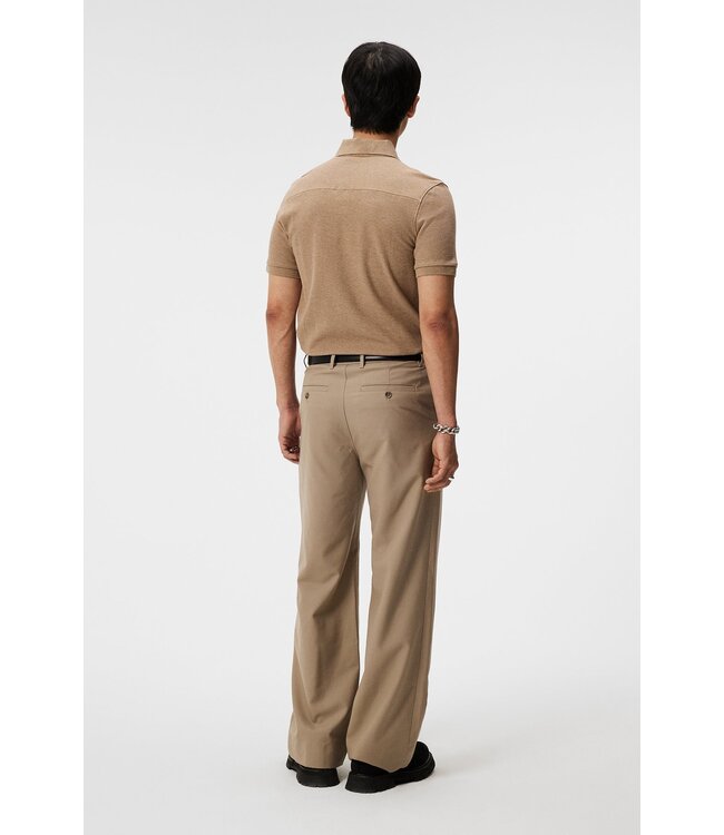 J. Lindeberg J.lindeberg Men Troy Polo Shirt Batik Khaki Melange