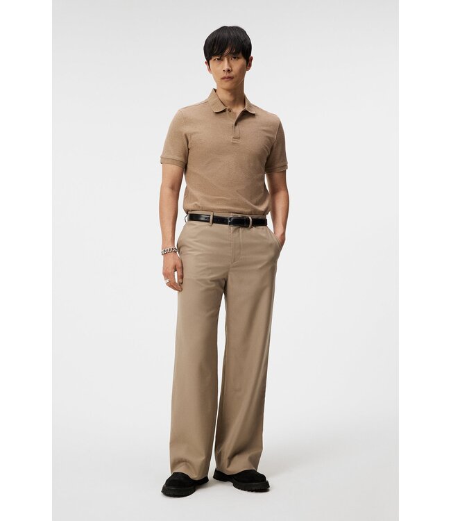 J. Lindeberg J.lindeberg Men Troy Polo Shirt Batik Khaki Melange