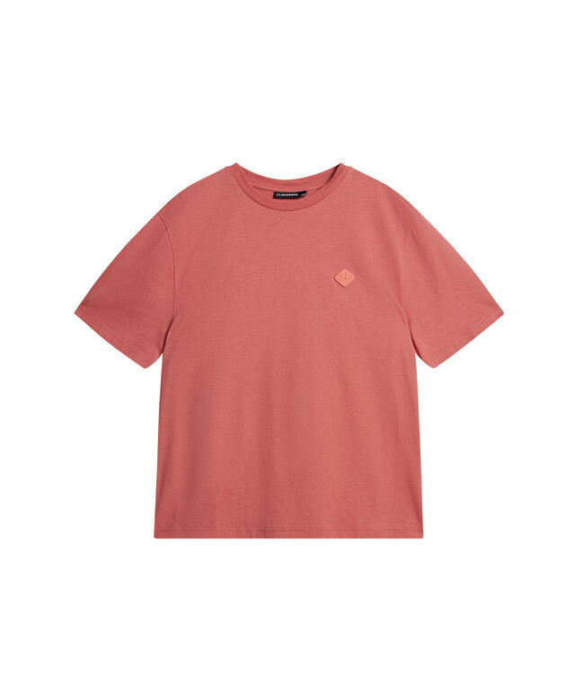 J. Lindeberg J.lindeberg Men Hale Logo Patch T-shirt Dusty Cedar