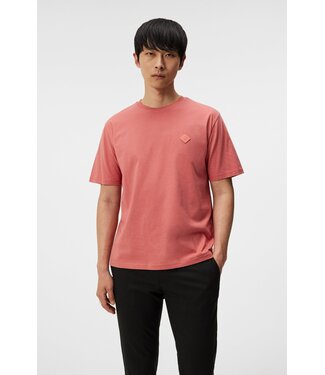 J. Lindeberg J.lindeberg Men Hale Logo Patch T-shirt Dusty Cedar