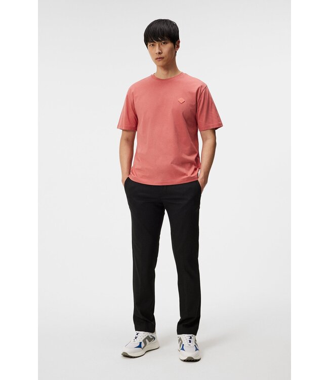 J. Lindeberg J.lindeberg Men Hale Logo Patch T-shirt Dusty Cedar