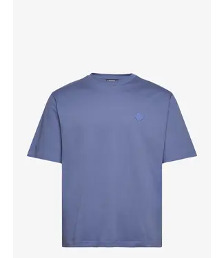 J. Lindeberg J.lindeberg Men Hale Logo Patch T-shirt Bijou Blue