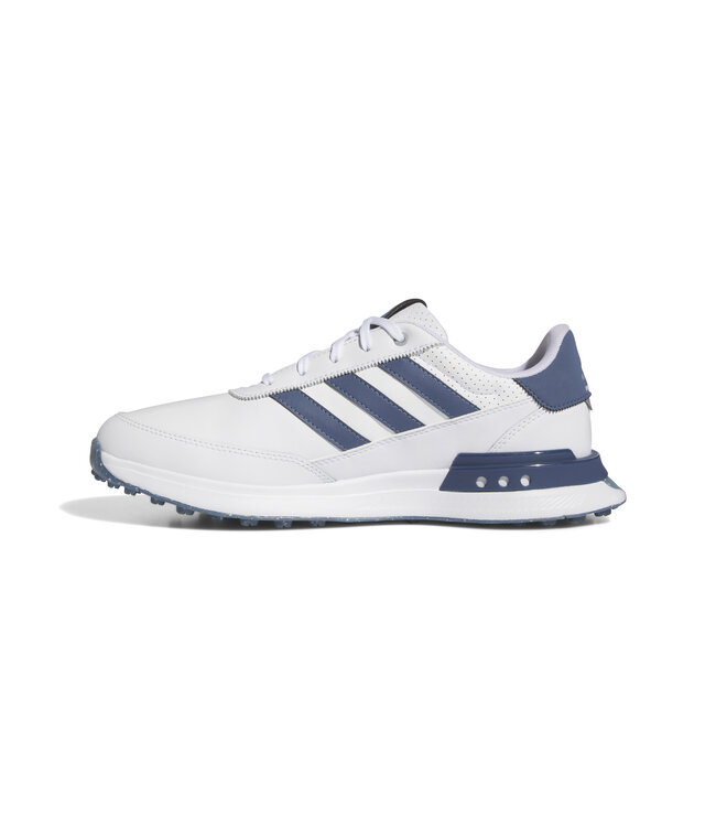 Adidas Adidas Heren S2G SL Leer Golfschoen Wit Blauw Streep