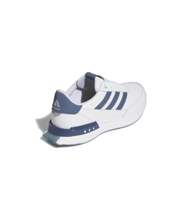 Adidas Adidas Heren S2G SL Leer Golfschoen Wit Blauw Streep