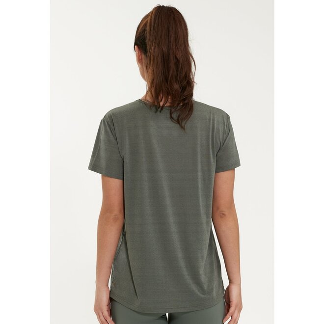 Athlecia Lizzy W Slub S/S Tee Desert Green