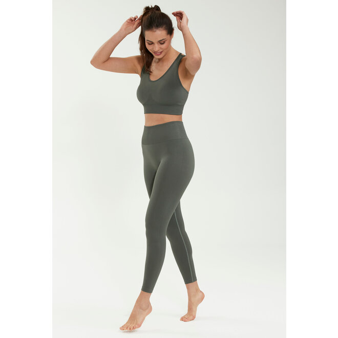 Athlecia Balance Dames Seamless Tights Desert Green