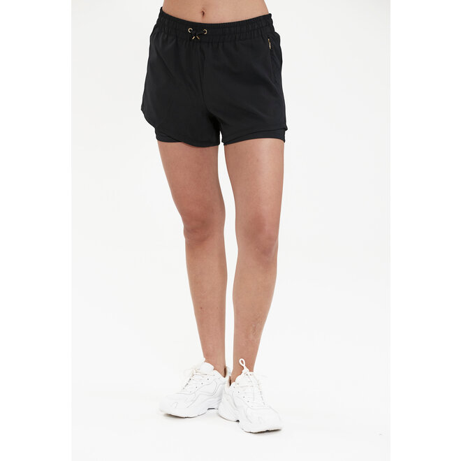 Athlecia Timmie Dames 2-in-1 Shorts Black