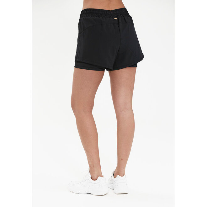 Athlecia Timmie Dames 2-in-1 Shorts Black