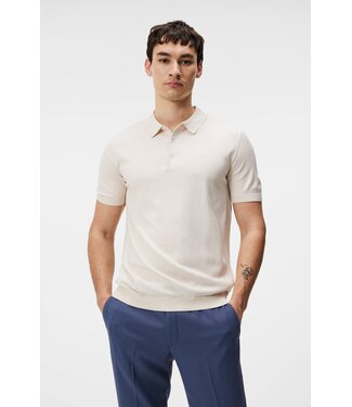 J. Lindeberg J.lindeberg Ridge Rayon Silk Polo Moonbeam