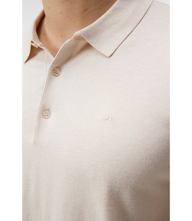 J. Lindeberg J.lindeberg Ridge Rayon Silk Polo Moonbeam