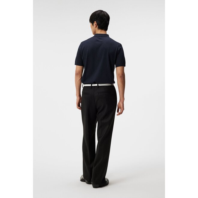 J.lindeberg Ridge Rayon Silk Polo Navy