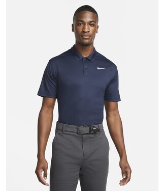 Nike Nike Heren DriFit Victory Solid Golf Polo Donkerblauw