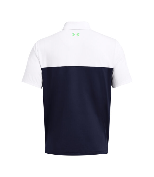 Under Armour Golf Under Armour T2G Color Block Polo-Navy/White/Vapor Green