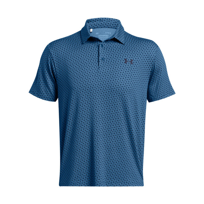 Under Armour Playoff 3.0 Polo Links-Photon Blue/Navy